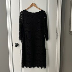 NWT The Limited black lace lined sheath dress